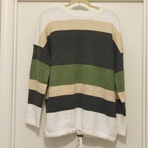 Color block sweater. Cute!